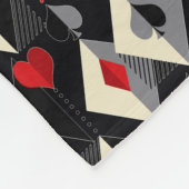 Anzug von Spielkarten im Poker. Fleecedecke (Ecke)