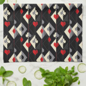 Anzug von Spielkarten im Poker. Geschirrtuch (Gefaltet)