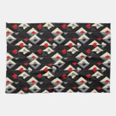 Anzug von Spielkarten im Poker. Geschirrtuch (Horizontal)