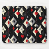 Anzug von Spielkarten im Poker. Mousepad (Vorne)