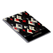 Anzug von Spielkarten im Poker. Notizblock (Rechte Seite)