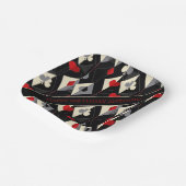 Anzug von Spielkarten im Poker. Pappteller (Gewinkelt)