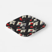 Anzug von Spielkarten im Poker. Pappteller (Gewinkelt)