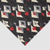 Anzug von Spielkarten im Poker. Seidenpapier (Ausschnitt)