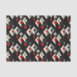 Anzug von Spielkarten im Poker. Seidenpapier