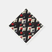 Anzug von Spielkarten im Poker. Serviette (Ecke)