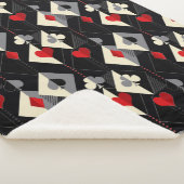 Anzug von Spielkarten im Poker. Sherpadecke (3/4)