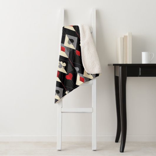 Anzug von Spielkarten im Poker. Sherpadecke (Beispiel)