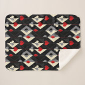 Anzug von Spielkarten im Poker. Sherpadecke (Vorderseite (Horizontal))