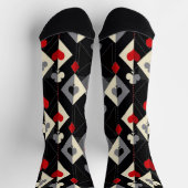 Anzug von Spielkarten im Poker. Socken (Oben)