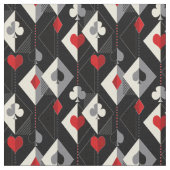 Anzug von Spielkarten im Poker. Stoff (Nahaufnahme)