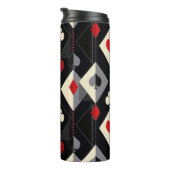 Anzug von Spielkarten im Poker. Thermosbecher (Nach rechts gedreht)