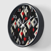 Anzug von Spielkarten im Poker. Uhr (Winkel)