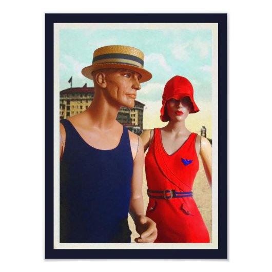 Anzug von Wollbädern der 1920er Jahre Foto Print (Vorne)