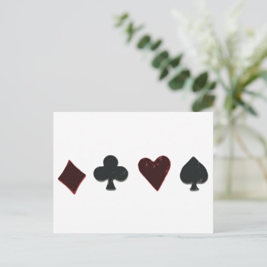 Anzug-Zeile Postkarte (Stehend Vorderseite)