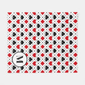 Anzüge auf Karten Fleecedecke (Vorderseite (Horizontal))