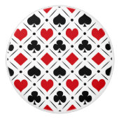 Anzüge auf Karten Keramikknauf (Vorderseite)