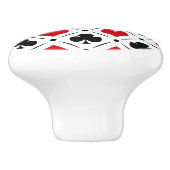 Anzüge auf Karten Keramikknauf (Seitenansicht)