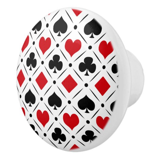 Anzüge auf Karten Keramikknauf (Rechts)