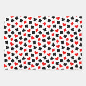 Anzüge der Black Red and White Casino Card Geschenkpapier Set (Vorderseite 2)