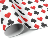 Anzüge der Gambling Card Geschenkpapier (Rolleneckpunkt)