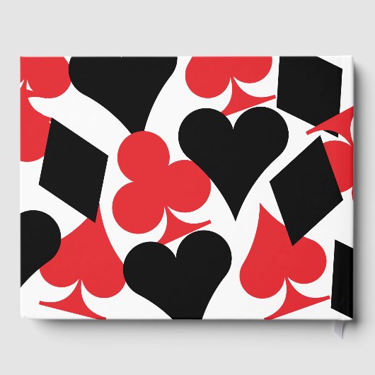 Anzüge Las Vegas Wedding mit Roter und Schwarzer K Gästebuch (Rückseite)