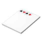 Anzüge spielen notizblock (Rotiert)