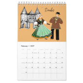 Anzüge von Franche-Comté, Frankreich Kalender (Feb 2027)
