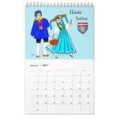 Anzüge von Franche-Comté, Frankreich Kalender (Jan 2027)
