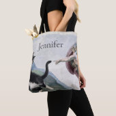 Anzugkatze berührt die göttliche Pfote             Tasche (Von Nahem)