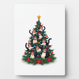 Anzugkatze Weihnachtsbaum Anzugkatze Lichter Xmas  Fotoplatte