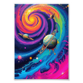 Anzünden Sie Ihren Raum: Abstrakte galaktische Fus Fotodruck