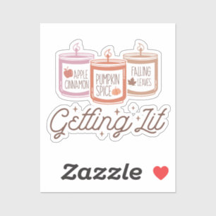 Anzünden von Kerzen Aufkleber