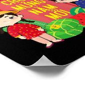 Ao Dai Kids Chuc Mung Nam Moi Vietnamese Neujahr Poster (Ecke)