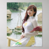 Ao Dai Traditional Vietnam Poster (Vorne)
