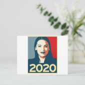 AOC 2020 Propaganda Postkarte (Stehend Vorderseite)