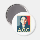 AOC 2024 Propaganda Magnet (Vorderseite/Rückseite)