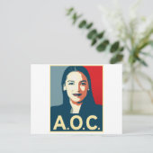 AOC 2024 Propaganda Postkarte (Stehend Vorderseite)