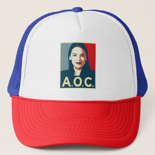 AOC 2024 Propaganda Truckerkappe (Vorderseite)