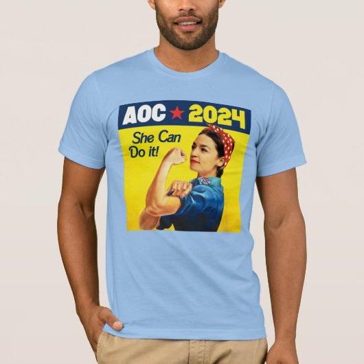 AOC 2024: Sie kann es T-Shirt (Vorderseite)