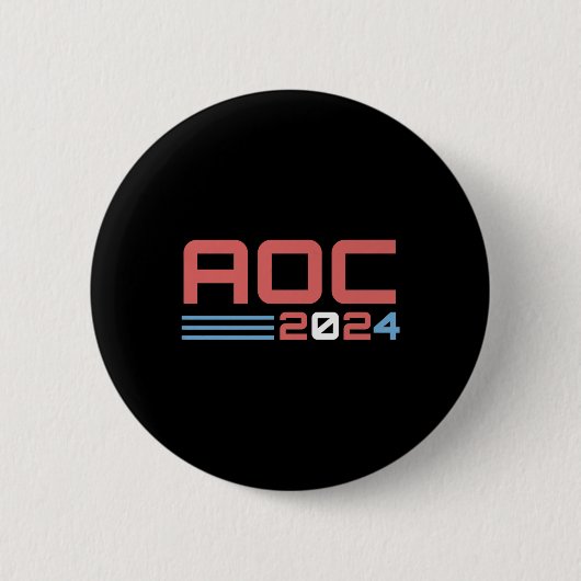 Aoc 2024 US-Präsident America Premium Button (Vorderseite)