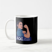 Aoc 2028 Alexandria Ocasio Cortez 2028 Long Sleeve Kaffeetasse (Links)
