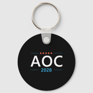 AOC 2028 Alexandria Ocasio-cortez für Präsident de Schlüsselanhänger