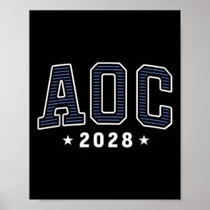 AOC 2028: einfache, voreingestellte Größe Poster