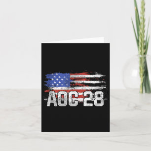 AOC 2028 Präsident gestürzt US-Flagge Top Karte