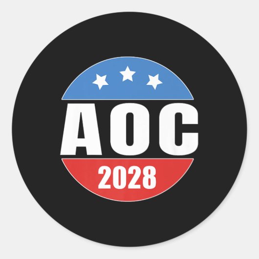 AOC 2028 Premium Runder Aufkleber (Vorderseite)