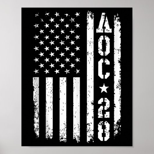 Aoc 2028 Us Flag Tank Top Poster (Vorne)