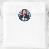 AOC - Alexandria Ocasio-Cortez 2024 Runder Aufkleber (Tasche)