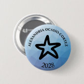 AOC Alexandria Ocasio-Cortez 2028 Button (Vorne & Hinten)