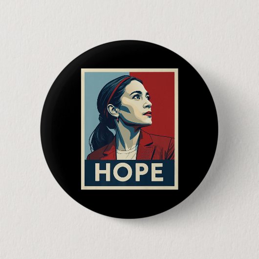 Aoc Alexandria Ocasio Cortez 2028 für den Präsiden Button (Vorderseite)